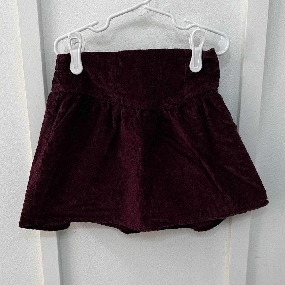 Corduroy Abercrombie Kids Skirt in Deep Burgundy